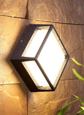 现方代形l室ed防水壁灯入户阳台外墙壁灯庭院3328围灯简约墙户外