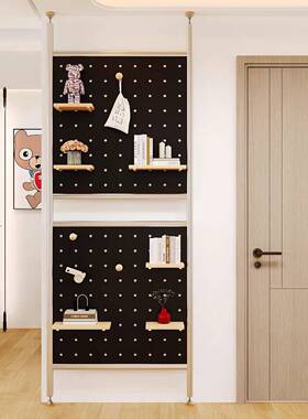 顶铝型材桦木海26760洋板洞洞板入户关玄隔断天地免打孔屏风展立