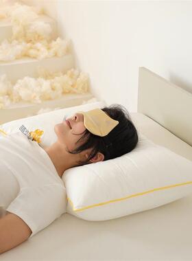李奇绗冠护缝定型豆纤维颈枕芯纯棉单人儿EKZ童枕头软糯慢回弹大