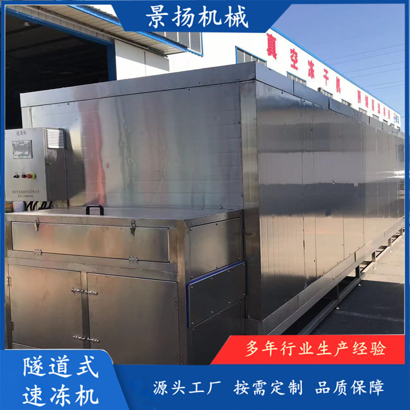 肉串丸子隧道式速冻机 商用大型生耗冷冻设备 海参速冻流水线