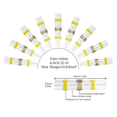 20PCS缩组合盒装水焊锡环热缩中接8端子焊锡环热套管接线端UCN防