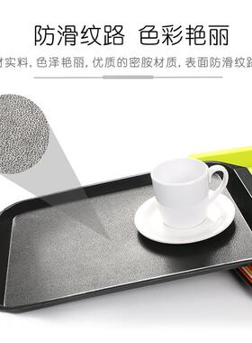 餐加厚塑厂料上托盘快餐店工食堂52254酒店自助厅饭店菜端菜商用