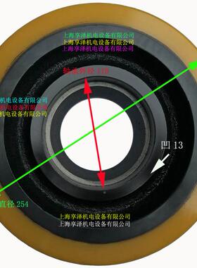 龙工前移WCE式叉车负载轮支撑轮254*104-11聚氨挂胶轮0PU酯轱辘子