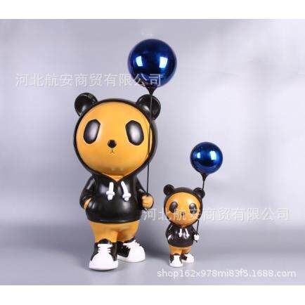 现代简约创FMP意设牵摆气球件样房售楼处大厅家居软板装摆饰品