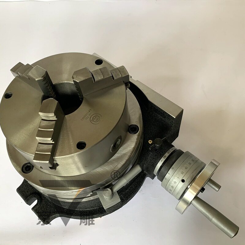 350横立两用分度盘 HV-14寸铣床回转工作台带卡盘法兰 简易分度头
