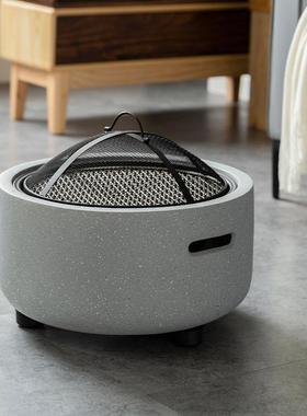 炉围碳煮茶户外烧烤炉室内碳炉51362烤炉庭院烤炉暖炉炭火烤炉火炉家用