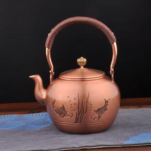 厂家直销壶烧壶手工铜TRO茶壶铜水壶古铸铜煮茶器铜电陶炉煮复水