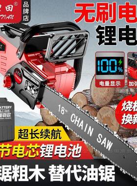 德国电碧FEA田30节电锯充电式链锯功率多功能手提式家用锂伐大木