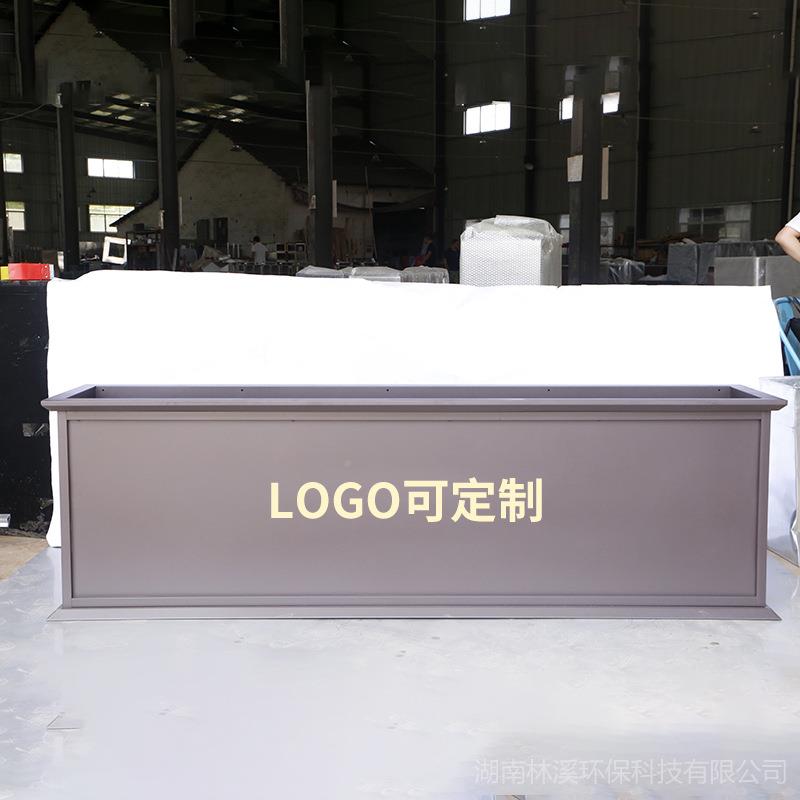 外铁艺花花箱户长方形花槽坛防合腐木花箱组厂家直供室外LEF多肉