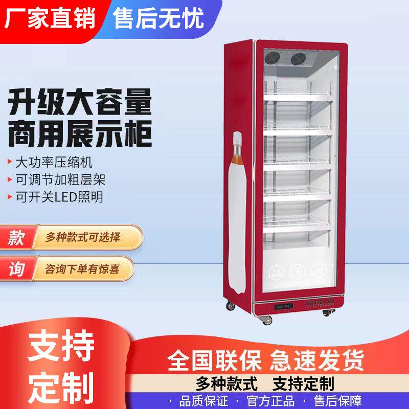 啤酒饮料柜商用保CRG水鲜展示柜蔬菜双果立冰柜式超市酒吧单门冰
