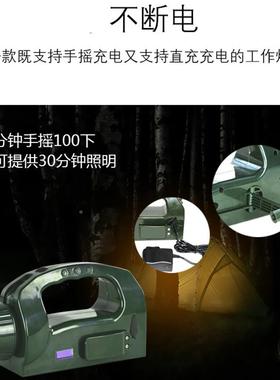 M0D551多功能磁吸G抢式巡检工作灯强光险应急FNF灯手摇式发电手电