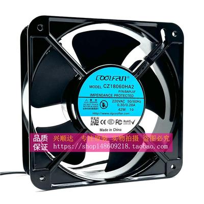Z18060HATQR222V0.30C/0.28A42W80*0180*60MM轴流风机散热1风扇