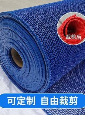 厂池家s型pvc镂卫防滑垫防水垫网格塑料生间厕XMG所浴室泳厨空房