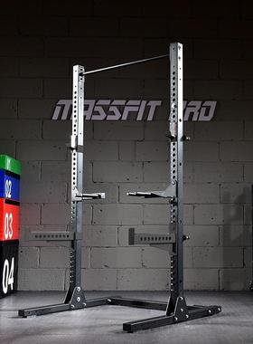 商用式深框蹲架卧推杠铃架举重架CZP引体向上cross架fti训练架