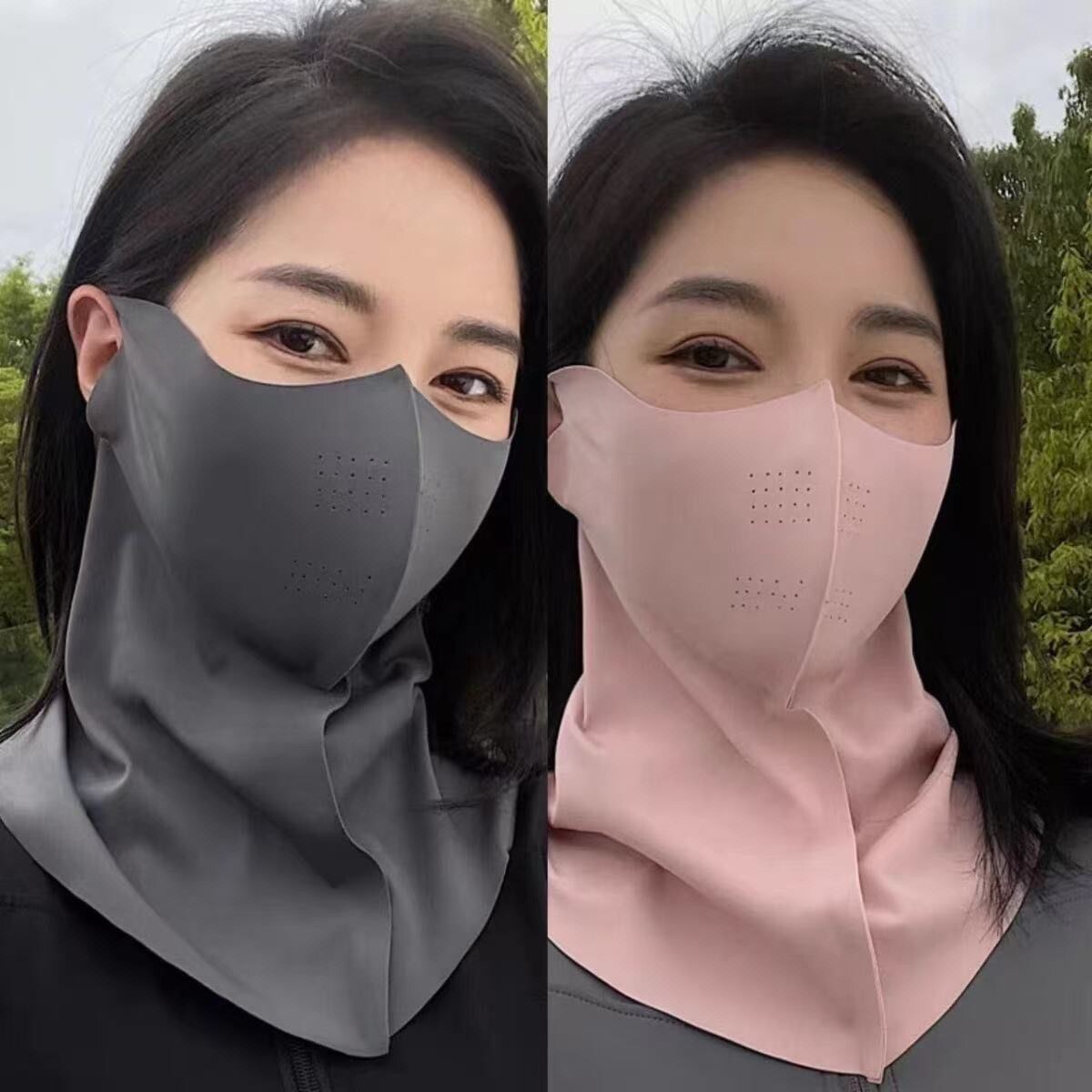 半脸冰丝防晒面罩护颈夏季
