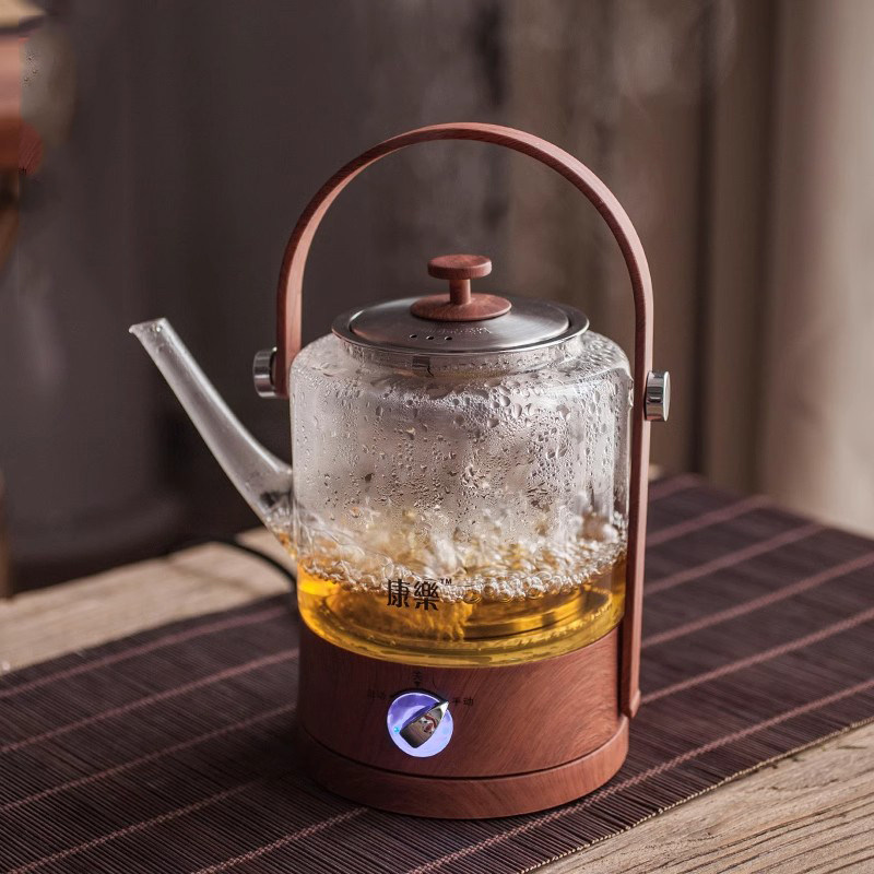 全自动玻璃养生壶煮茶器家用蒸汽煮茶壶蒸茶器小型办公室玻璃茶壶