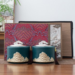 茶叶罐礼盒装 盒空礼盒半斤通用红茶白茶绿茶普洱茶金骏眉 空盒包装