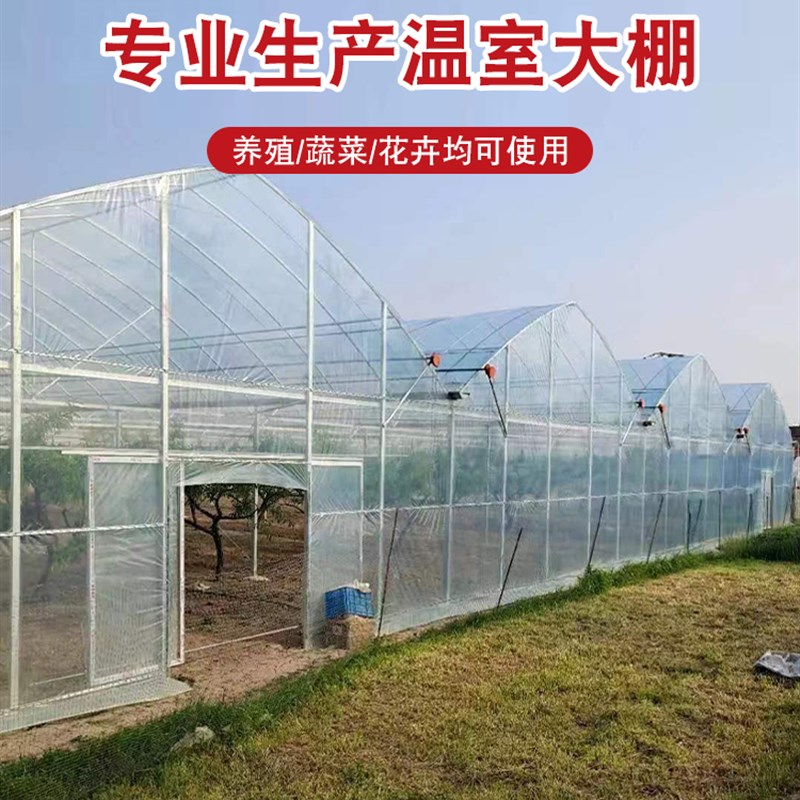 玻璃温室大棚外遮阳连栋连体草莓大棚花卉大棚养殖大棚厂家定 制
