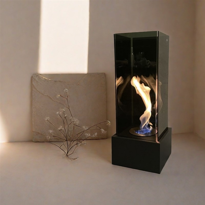 真火酒精壁炉室内真火焰取暖器欧式独立客厅装饰壁炉柜氛围装饰灯