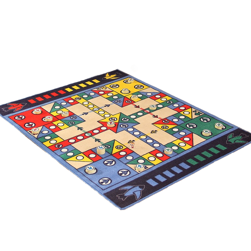 地垫绒面飞行棋五子棋桌面游戏地毯儿童学生爬行益智防滑垫子
