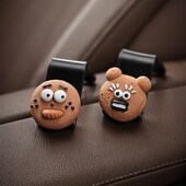 卡通饼干汽车挂钩一对装 饰车内用品大全 椅背车载挂钩女可爱内饰装