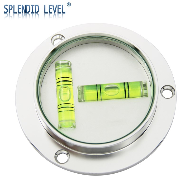 金属法兰T型向水平仪打桩机水准器918水平珠便携XY轴水平泡