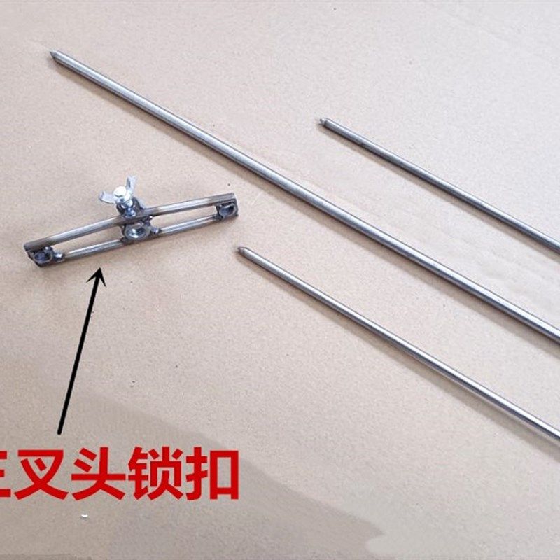 超大号不锈钢烧烤叉烤鸡烤鸭烤排骨烤乳猪烤兔手摇把式烧烤叉子