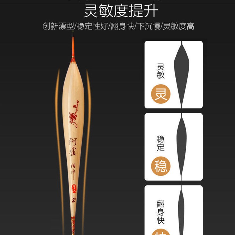 阿卢芦苇浮漂装高灵敏轻口行程加粗长尾垂钓黑坑鲫鲤鱼细尾鱼漂