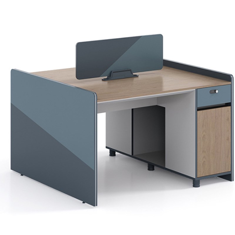 职员四人位办公桌办公室桌椅屏风工作位单/2人卡座电脑桌