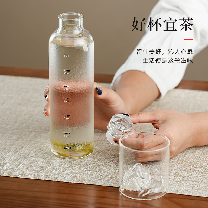 冷泡茶杯茶水分离个人专用冷萃壶喝茶具男女士杯子玻璃水杯密封瓶