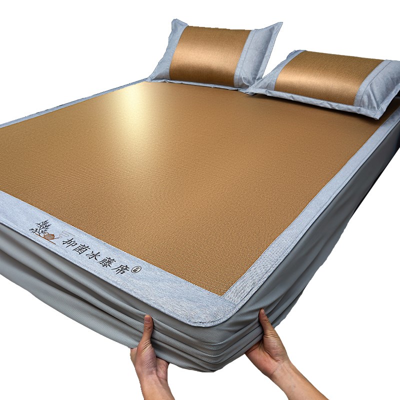 冰藤席床笠款三件可水洗凉席床单款202新款空调席垫宿舍单人