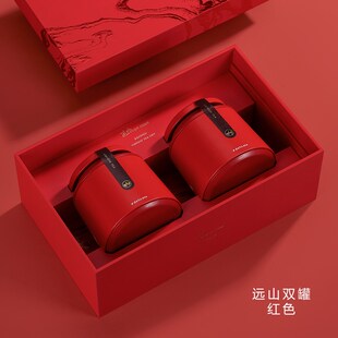 高端茶叶包装盒空礼盒红茶岩茶绿茶半斤一斤茶叶礼品盒茶叶罐铁罐