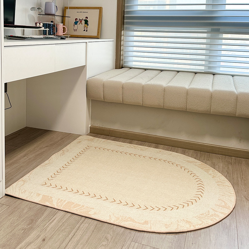 电脑椅子地垫书房学习桌滑轮座椅转椅垫子圆卧室床边梳妆台地毯