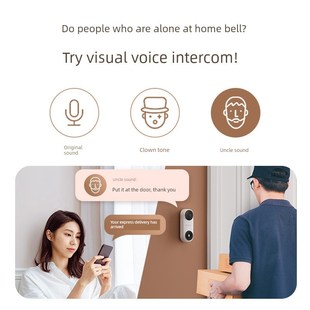 Ezviz视频门铃猫眼摄像头家庭摄影监控数字智能安全门禁Cp3Lite