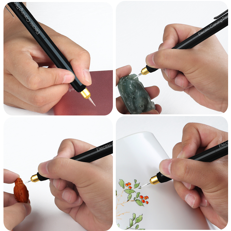 电动刻字笔金属玉雕刻打标机小型微雕核雕玉雕篆刻工具雕刻笔