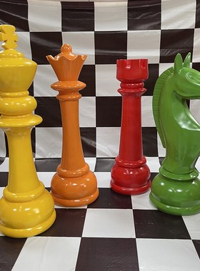 公园落地雕塑大号国际象棋摆件酒店门厅大堂橱窗园林景观装饰摆设