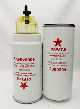 达菲特油水分离器1000404柴油精滤2000204 PL420燃油滤芯2001228