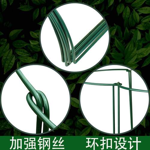 铁艺花支撑架护花架金钱树绣球花卉爬藤植物半圆护叶固定架防倒伏