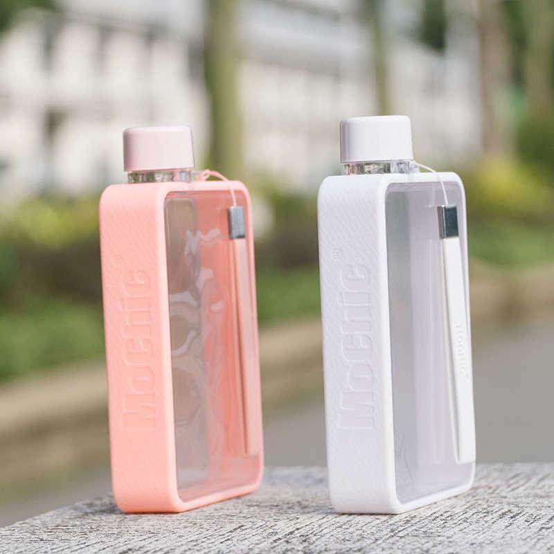 扁平水杯扁形小水瓶长方形杯子塑料超扁水酒壶樽水壶男扁方便携式