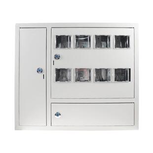 8户电表箱成套12户插卡装扎钢明暗表三相单计量集中户冷箱15箱位6