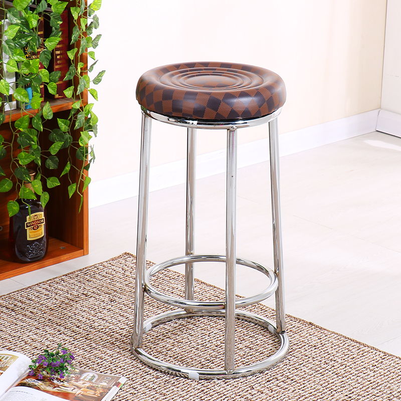 餐厅水吧吧台椅子凳子酒吧游戏厅高脚凳手机柜台前台加高圆凳子