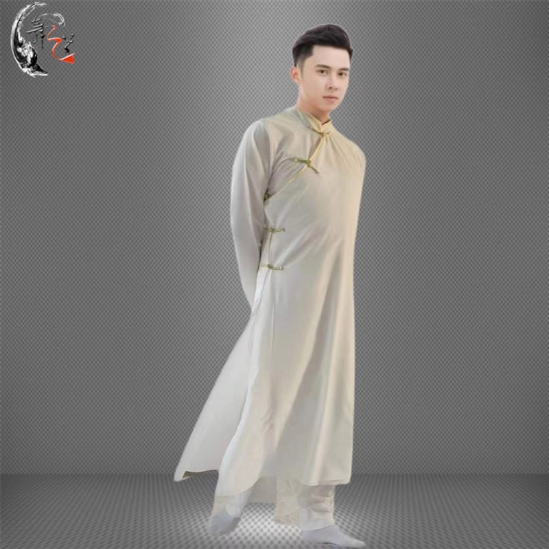 新款舞蹈风暴罗昱文再别康桥舞蹈演出服装男民国长衫表演艺考定制