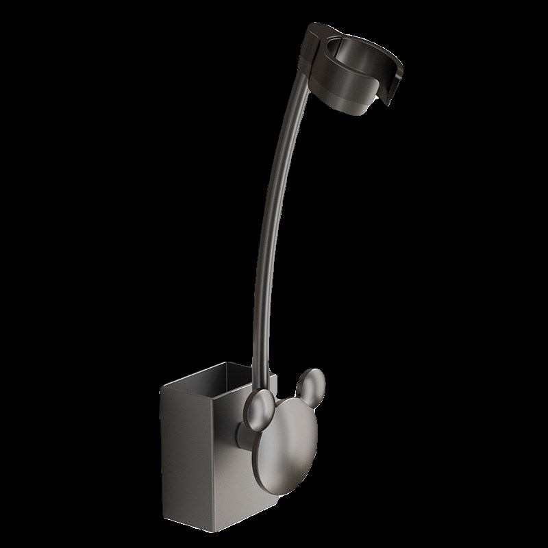 太空铝懒人吹风机支架免手拿卫生间风筒架免打孔多功能毛巾杆挂钩