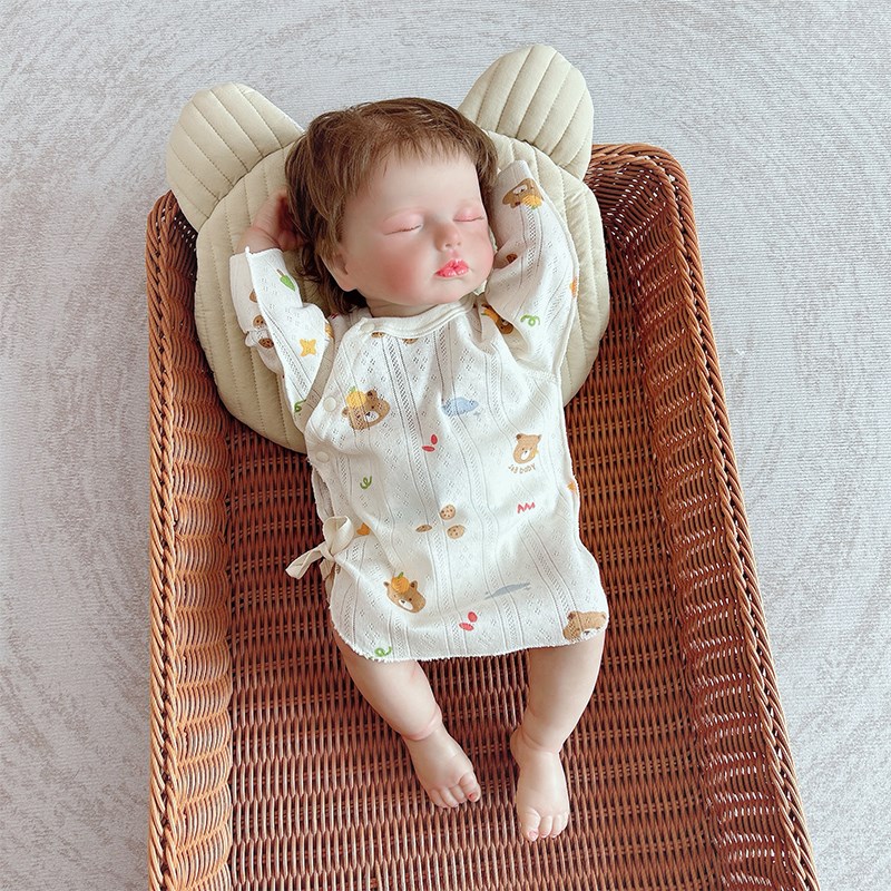 半背衣初生婴儿新生纯棉0一3月2宝宝52码a类无骨透气夏季薄款衣服