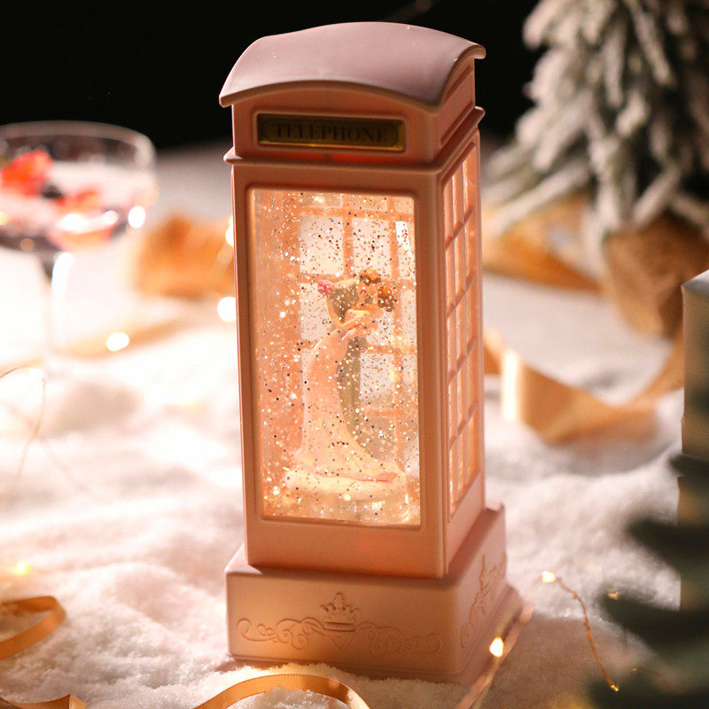 女生音乐盒儿童生日礼物旋转风灯摆件电话亭八音盒跳舞芭蕾女孩,家居饰品,音乐盒,淘宝优惠券,粉丝福利购,淘宝优惠卷