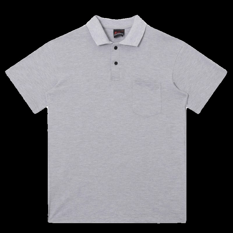 夏季灰色t短袖2024新款男polo带领t恤男士高级口袋男装polo衫上衣