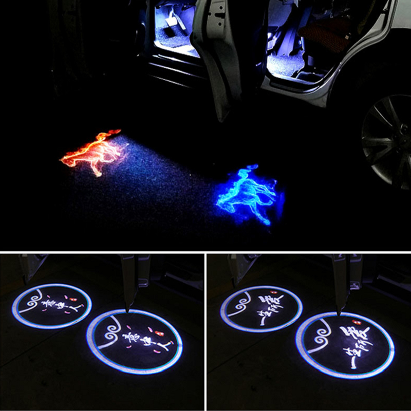 爱驰U5/U6 ion/U7/比速T5/T7/T3/M3车门迎宾灯感应无线投影灯照地