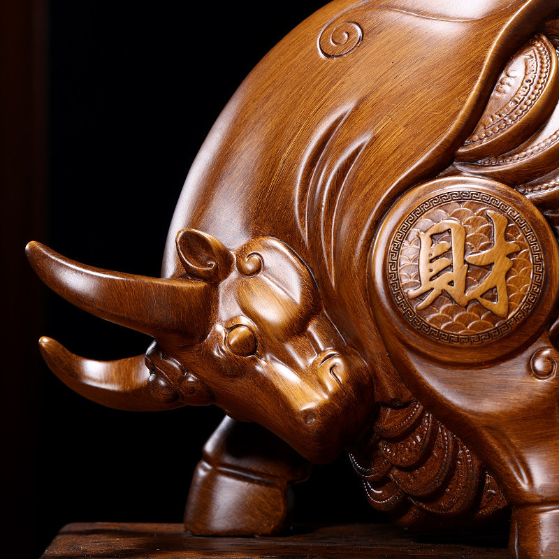 旺市神牛摆件招财生肖牛客厅老板办公室桌面装饰公司店铺开业礼物