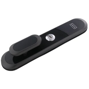 对开门C级加厚防盗门锁把手 门中平开错位把手太空铝合金防盗拉手