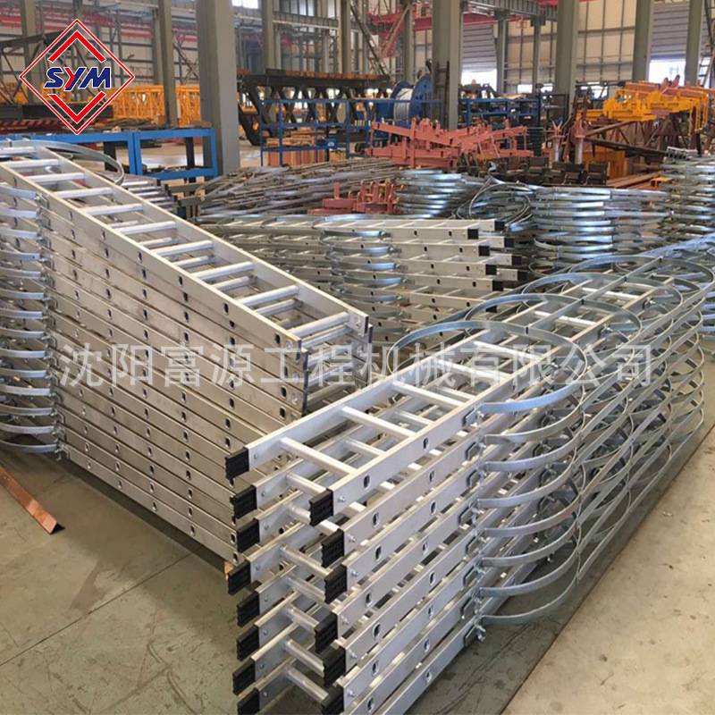 塔式起重机 标准节专用梯子休息平台 建筑爬梯